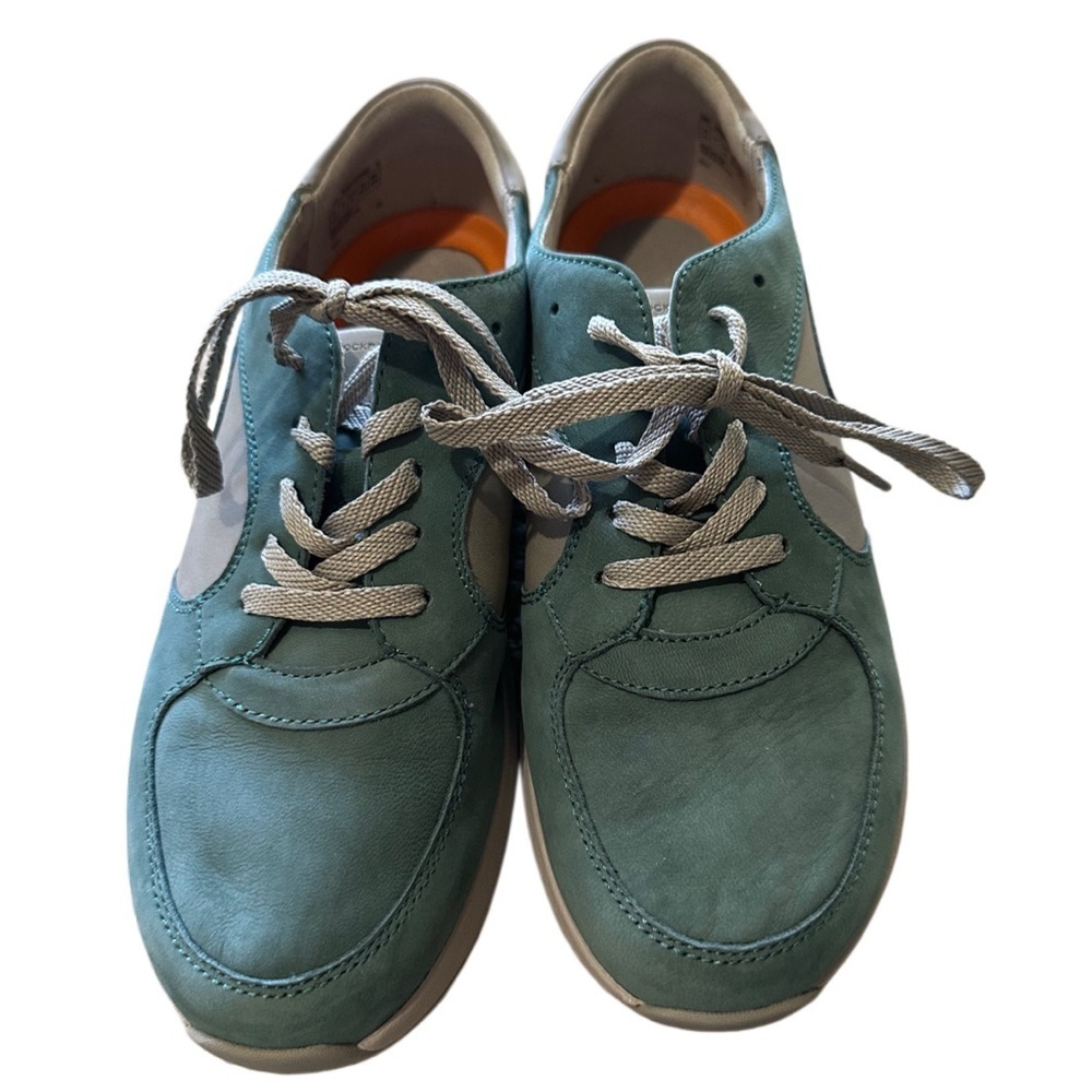 Rockport Women's Blue and Gray Suede Like Sneakers - Picture 2 of 6